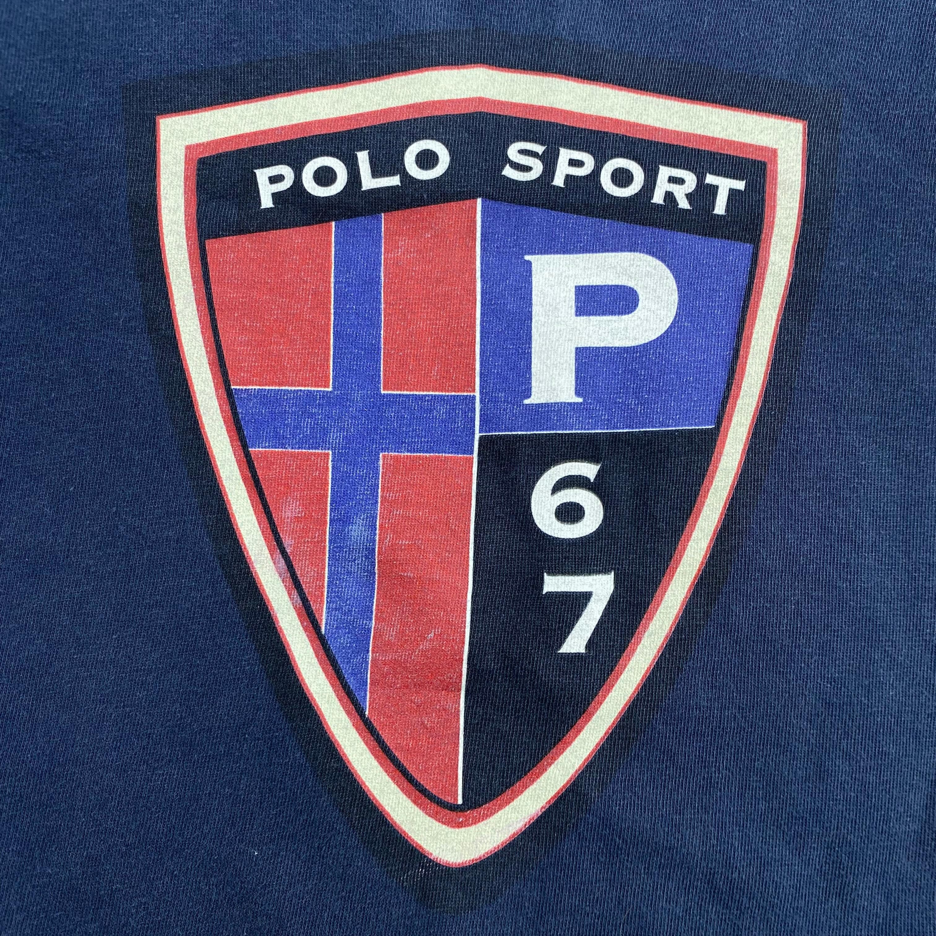 Polo Ralph Lauren Vintage Polo Sport Ralph Lauren Police Shield Spellout Tee Size US L / EU 52-54 / 3 - 4 Thumbnail