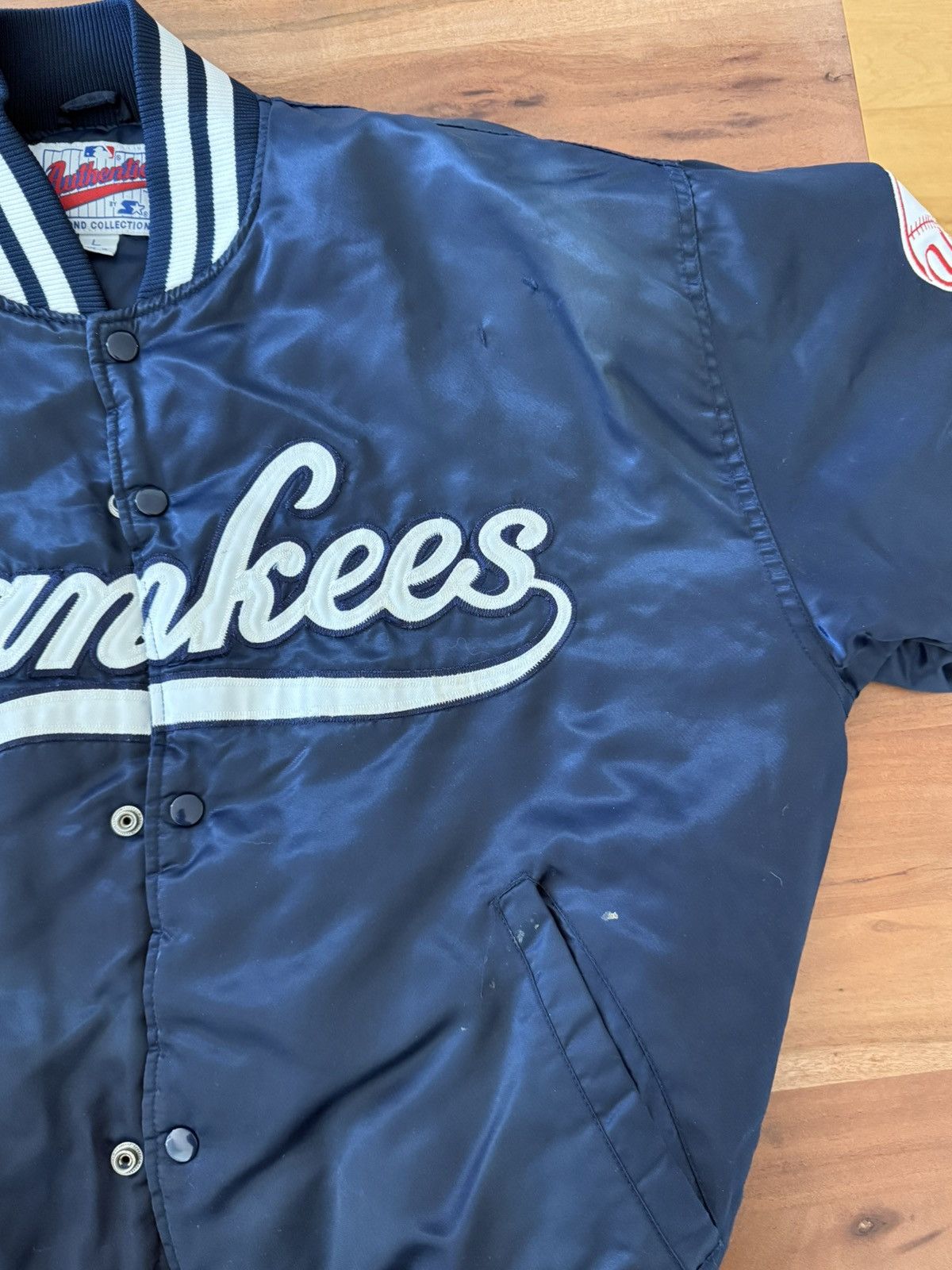 Starter YANKEES STARTER VARSITY JACKET (L) Size US L / EU 52-54 / 3 - 5 Thumbnail
