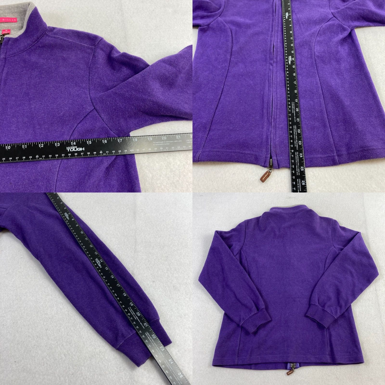 Peter Millar Peter Millar Jacket Women's Medium Purple Long Sleeve Mock Neck Casual Full Zip Size M / US 6-8 / IT 42-44 - 8 Thumbnail
