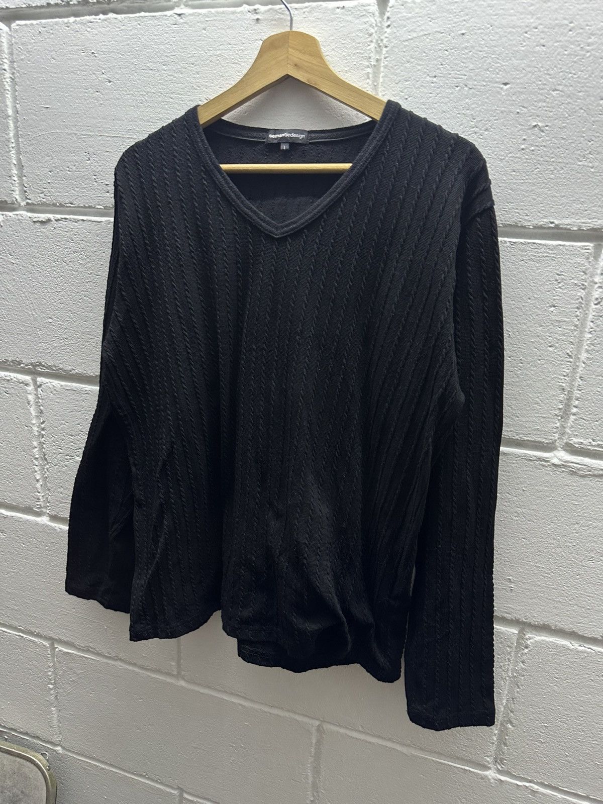 14th Addiction × semanticdesign 2000 - Semantic Design 3-D Cable L/S Shirt Size US M / EU 48-50 / 2 - 10 Thumbnail