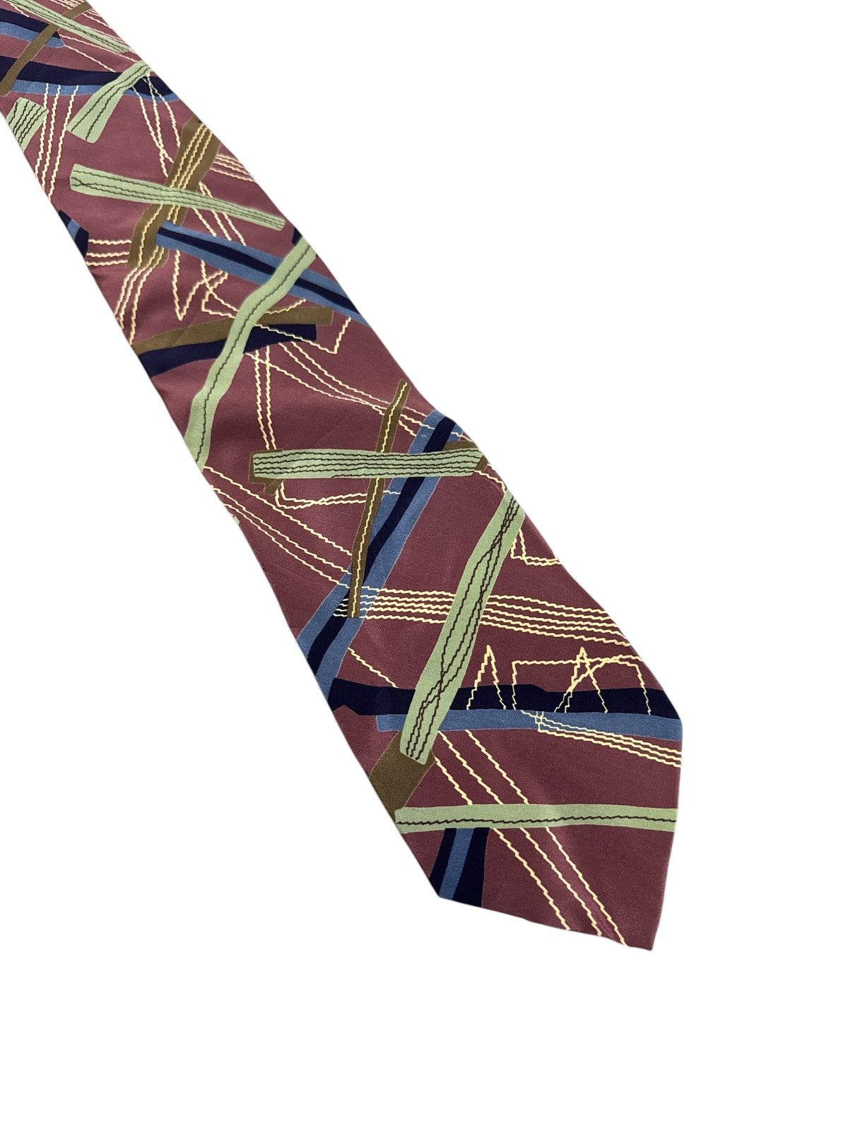 Issey Miyake × Vintage VINTAGE ISSEY MIYAKE ABSTRACT PATTERN NECK TIE Size ONE SIZE - 2 Thumbnail