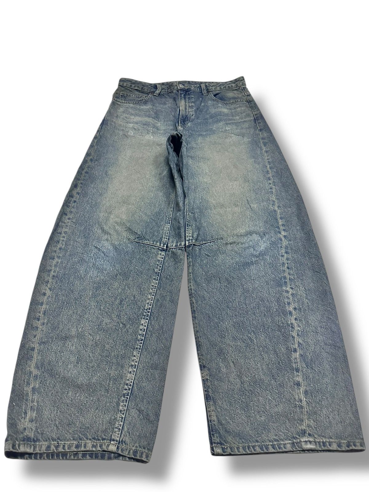GU GU Vintage Baggy Loose Style Jeans With Faded Wash Size US 33 - 1 Thumbnail