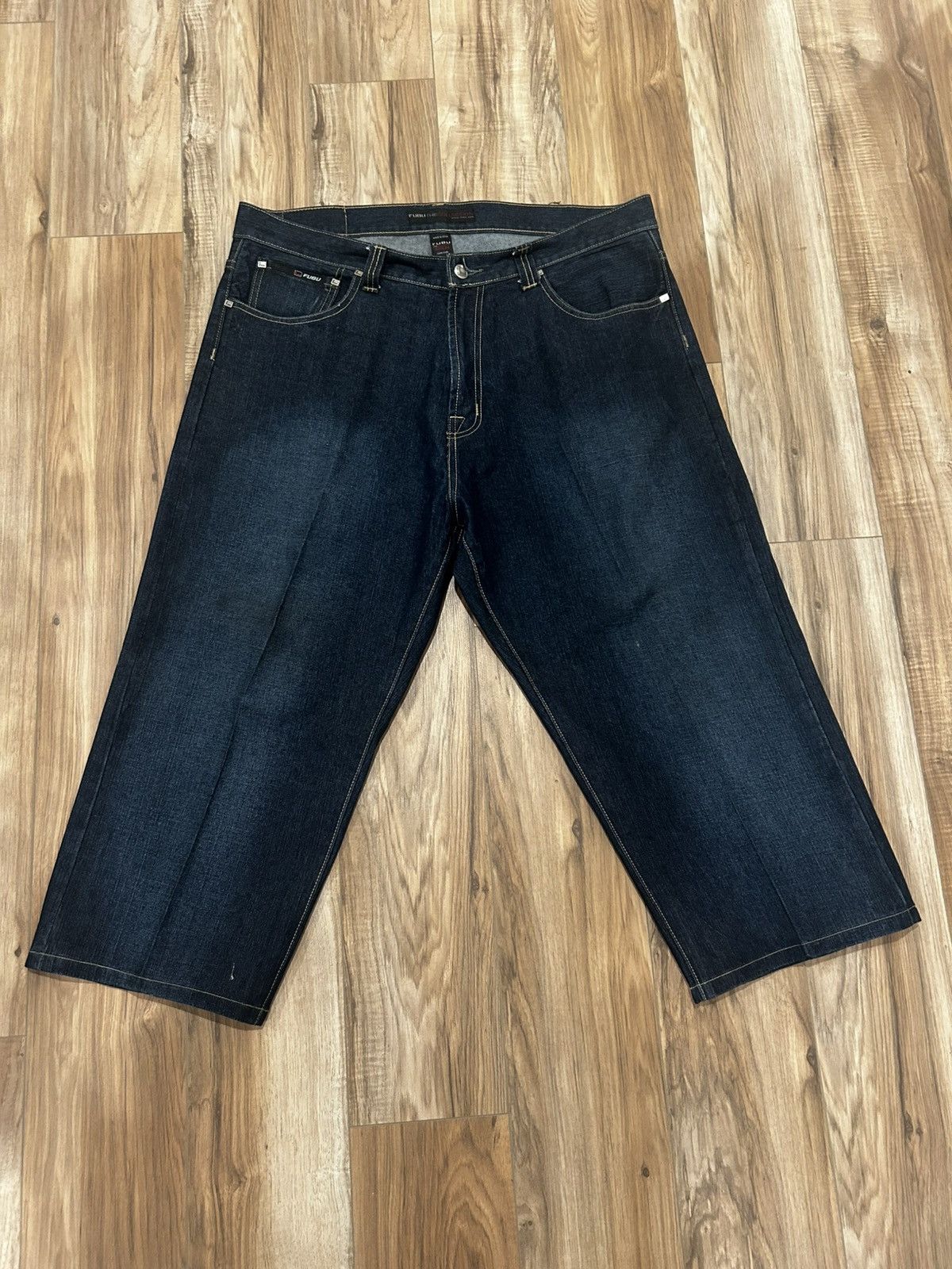 Fubu Vintage Y2K baggy fubu denim jeans with embroidery Size US 40 / EU 56 - 3 Thumbnail