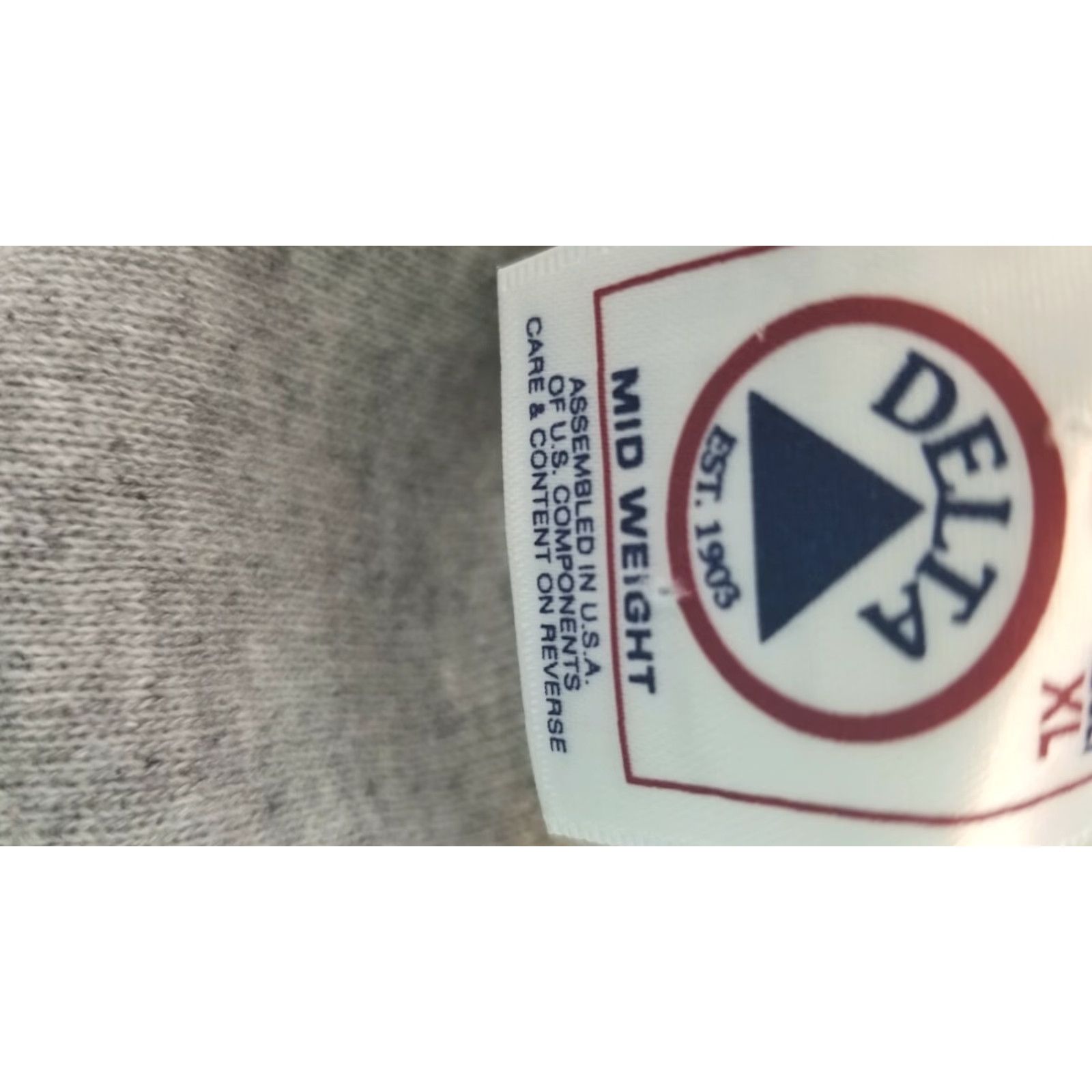 Delta Retro Mens XL Houston Space Center Kennedy Gray Sweatshirt Pullover Crewneck Size US XL / EU 56 / 4 - 3 Thumbnail