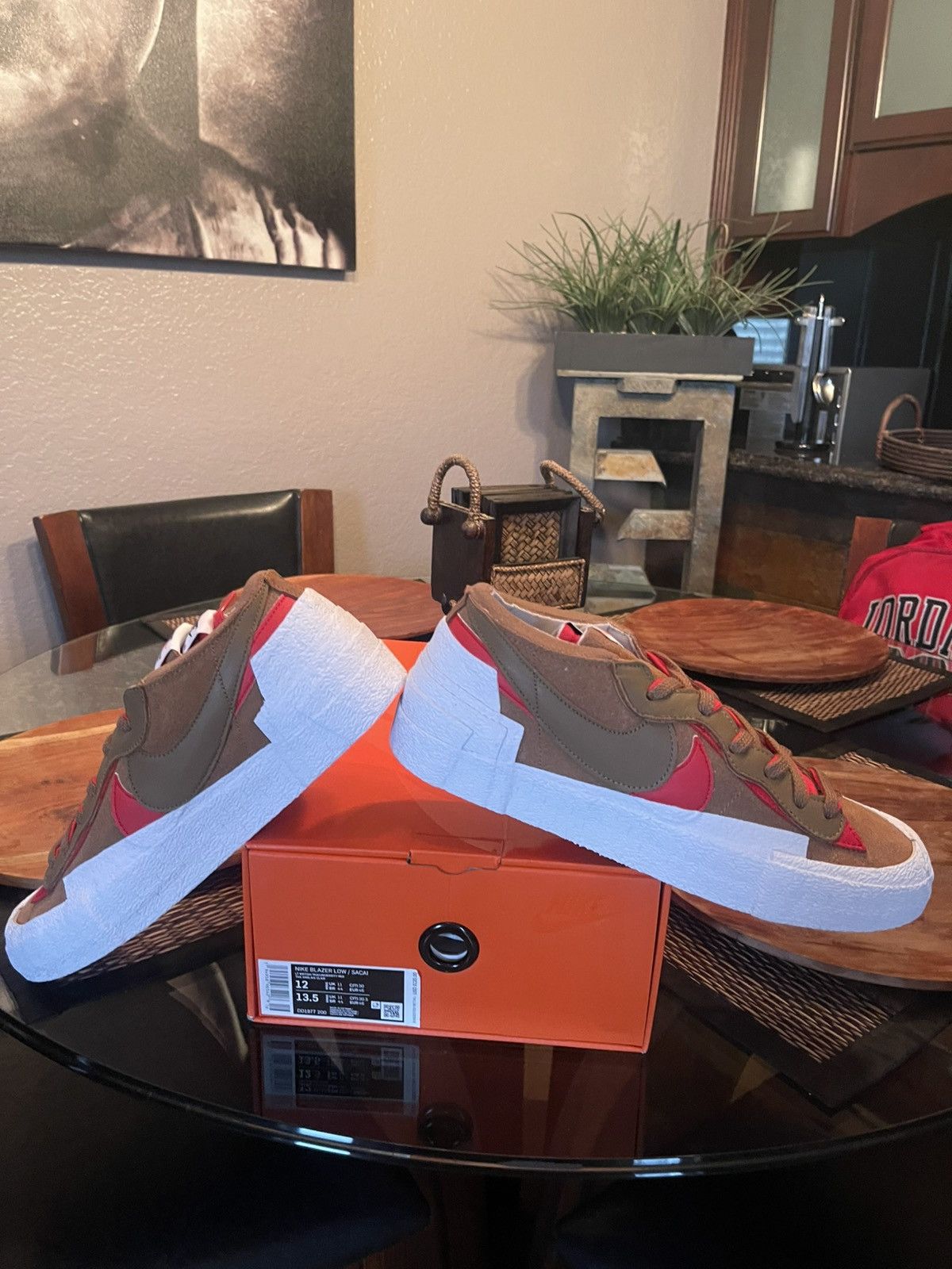 Nike × Sacai Nike x Sacai Blazer Low “British Tan” Size US 12 / EU 45 - 1 Thumbnail