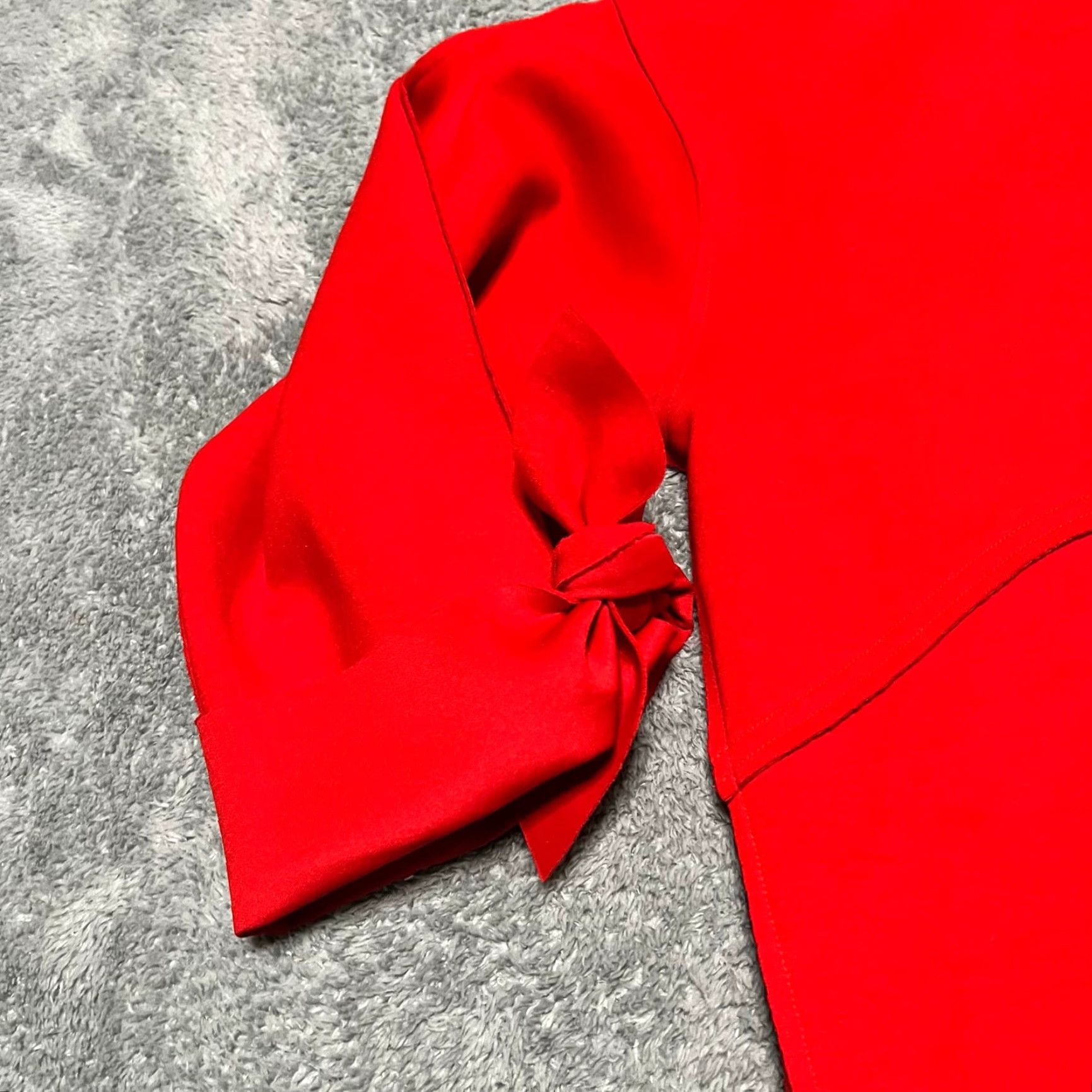 Vintage IC by Connie K Sweatshirt Womens Large Red Tie Sleeve Made USA Shirt Womens L Red Size L / US 10 / IT 46 - 2 Thumbnail