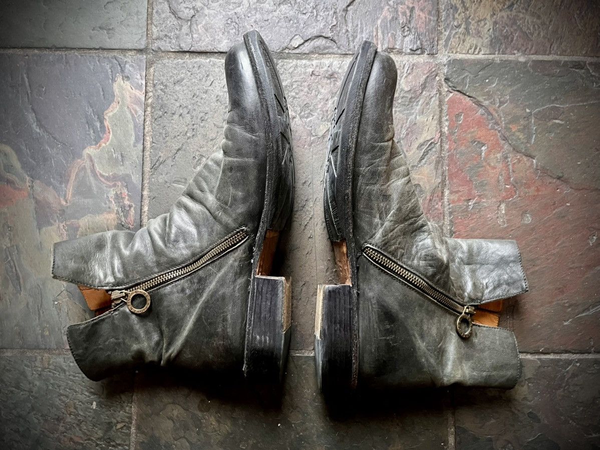 Fiorentini + Baker Fiorentini + Baker ELF Black Distressed Leather Boots Size US 10 / EU 43 - 3 Thumbnail