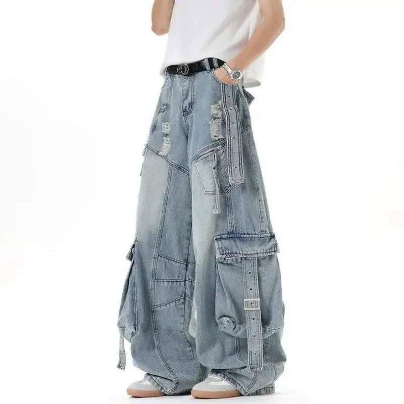 Jean Multi-Pocket Deconstructed Denim Size US 32 / EU 48 - 3 Thumbnail