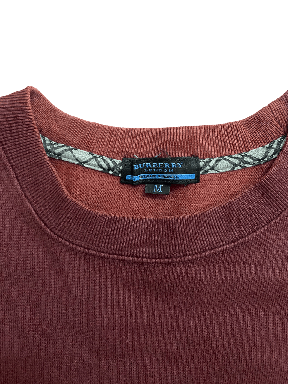 Burberry Distressed Sun Faded Burberry Crewneck Sweater Size US M / EU 48-50 / 2 - 3 Thumbnail