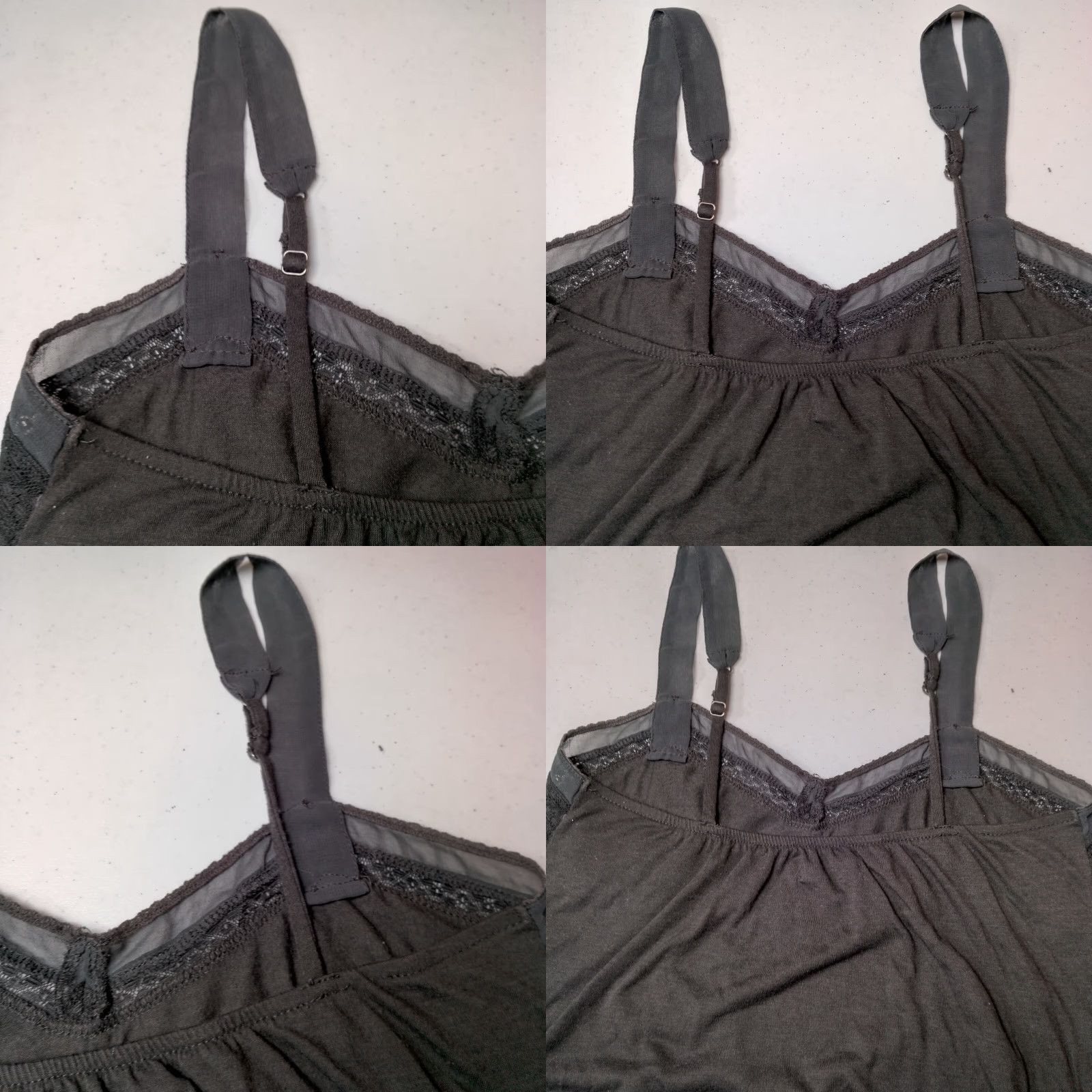 American Eagle Outfitters VINTAGE American Eagle Outfitters Tank Top Women S Camisole Lace Top V-Neck Pullover Elastic Waist Gray Sleeveless Casual Size S / US 4 / IT 40 - 11 Thumbnail
