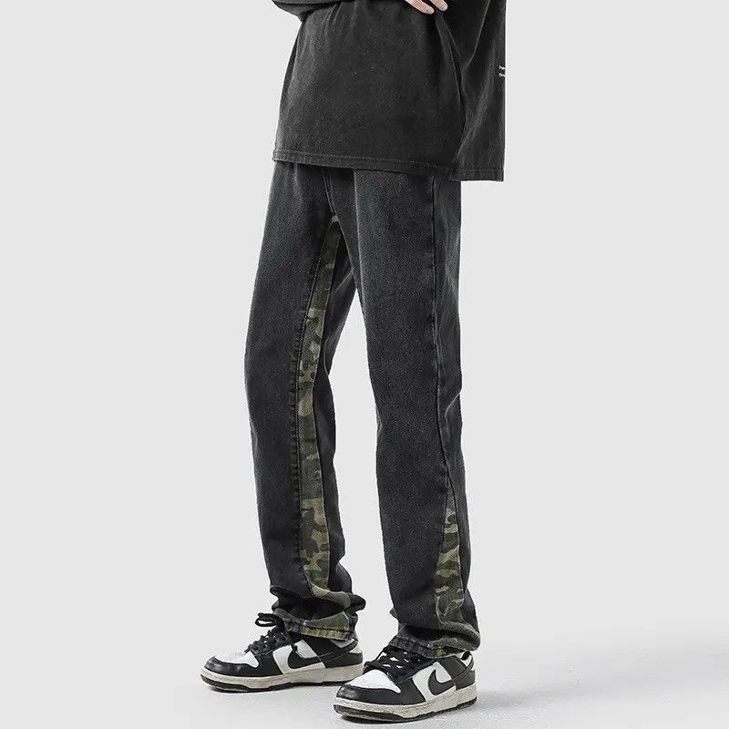 Japanese Brand Camouflage patchwork loose high street jeans Size US 32 / EU 48 - 3 Thumbnail