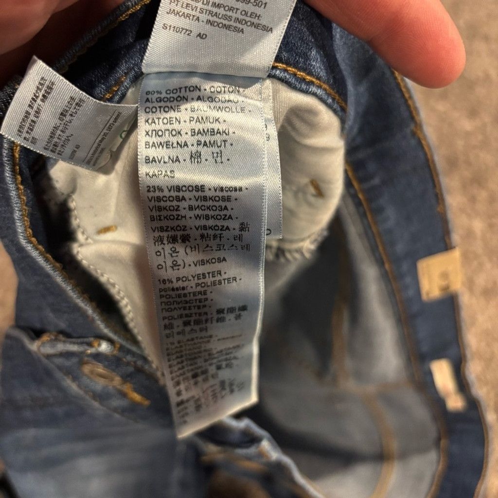 Levi's Levi's 311 Shaping Skinny Jeans Size 34" / US 12 / IT 48 - 8 Thumbnail