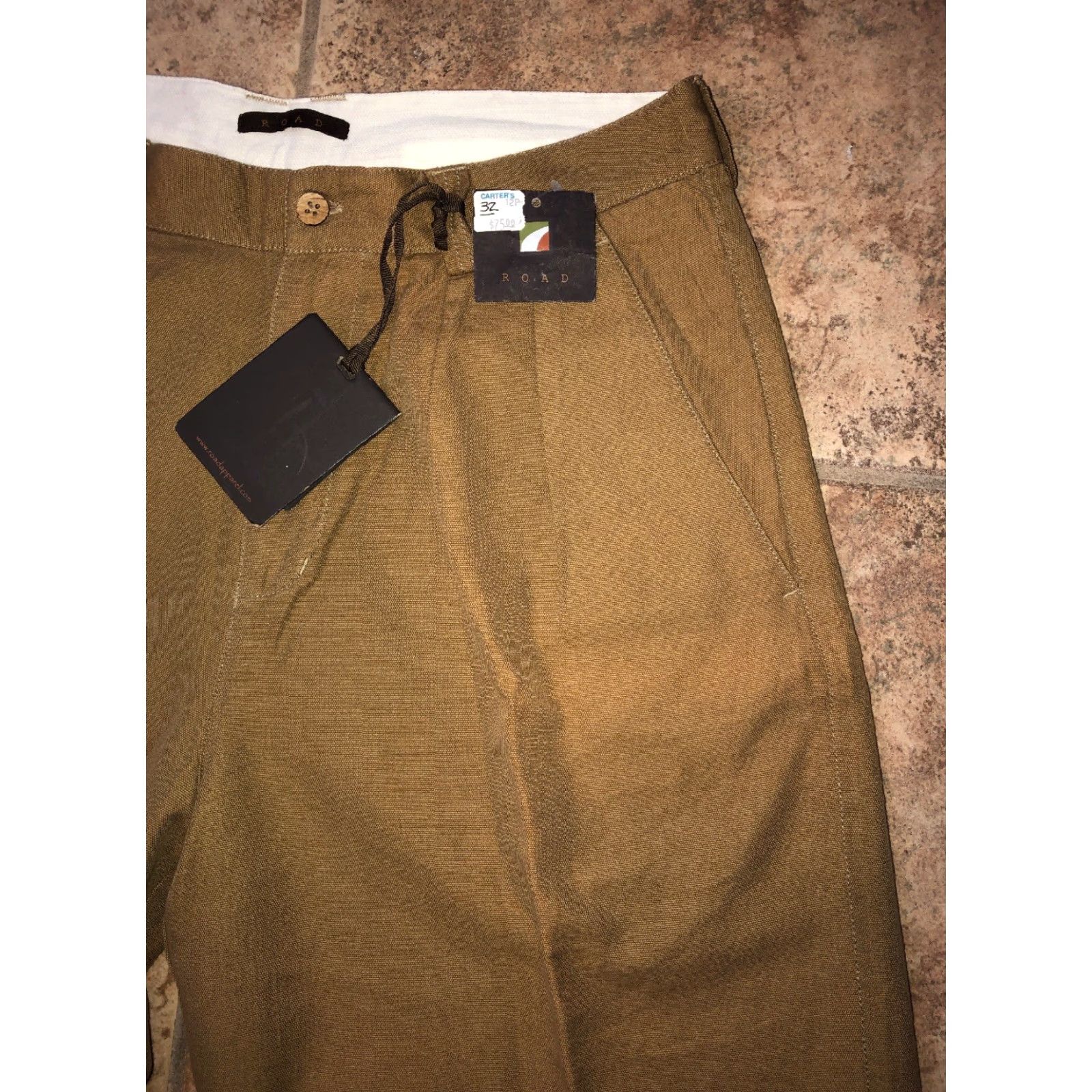ROA ROAD Mens Beige Brown Modal Cotton Casual Shorts Size 32 NEW Size US 32 / EU 48 - 2 Thumbnail