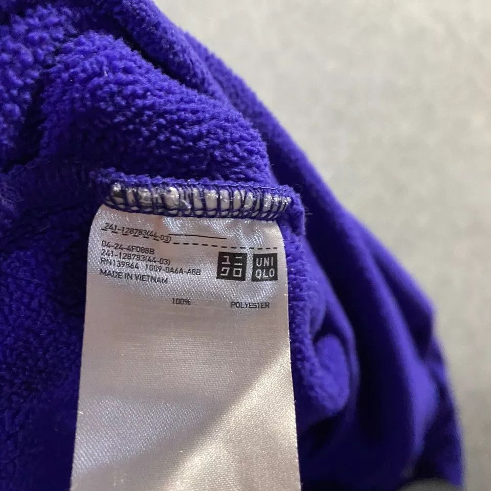 Uniqlo Uniqlo Fleece Jacket Women's Extra Large Purple Full Zip XL Size XL / US 12-14 / IT 48-50 - 7 Thumbnail