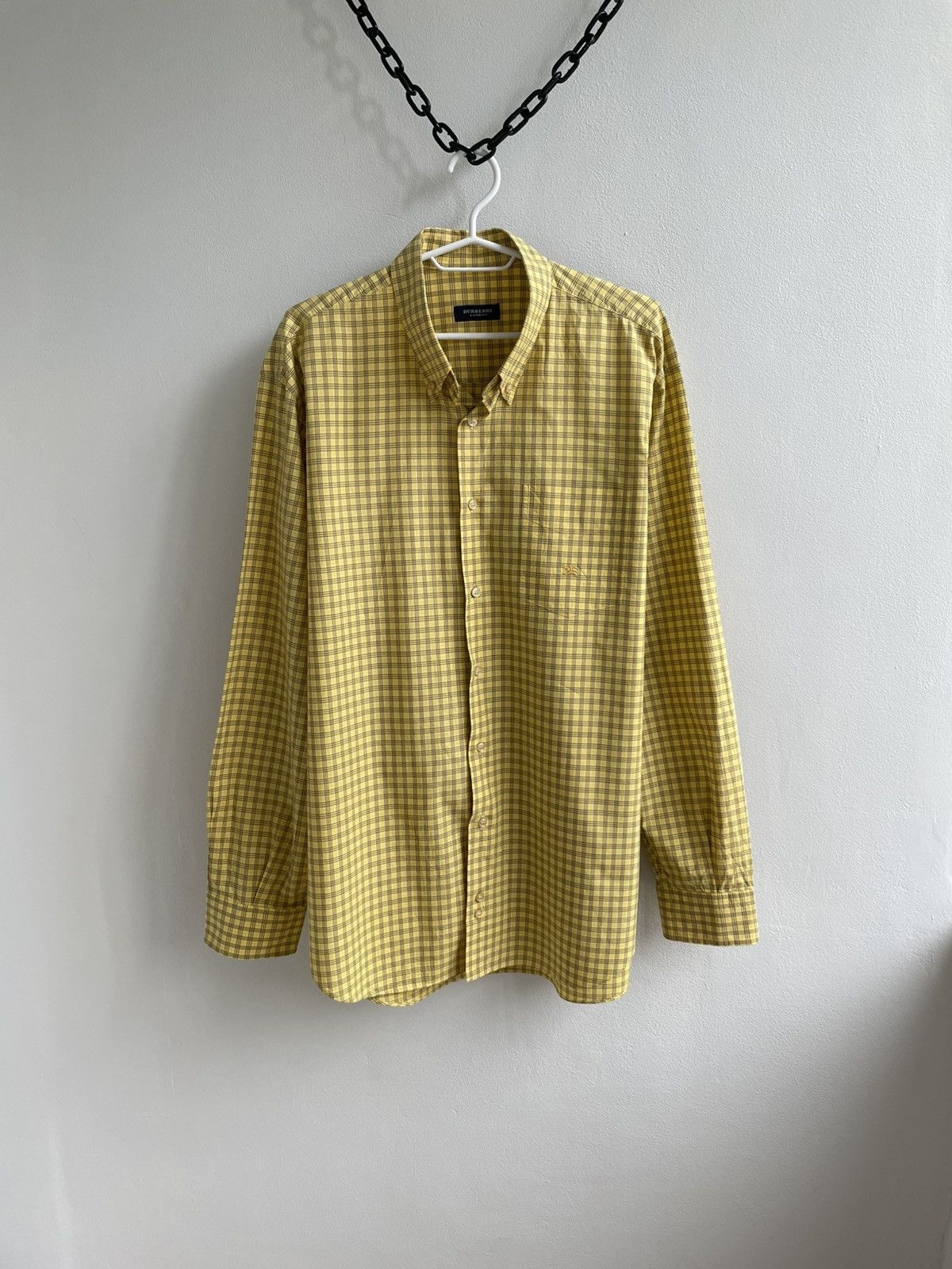 Burberry London Vintage 90s Nova Check Long Sleeve Shirt