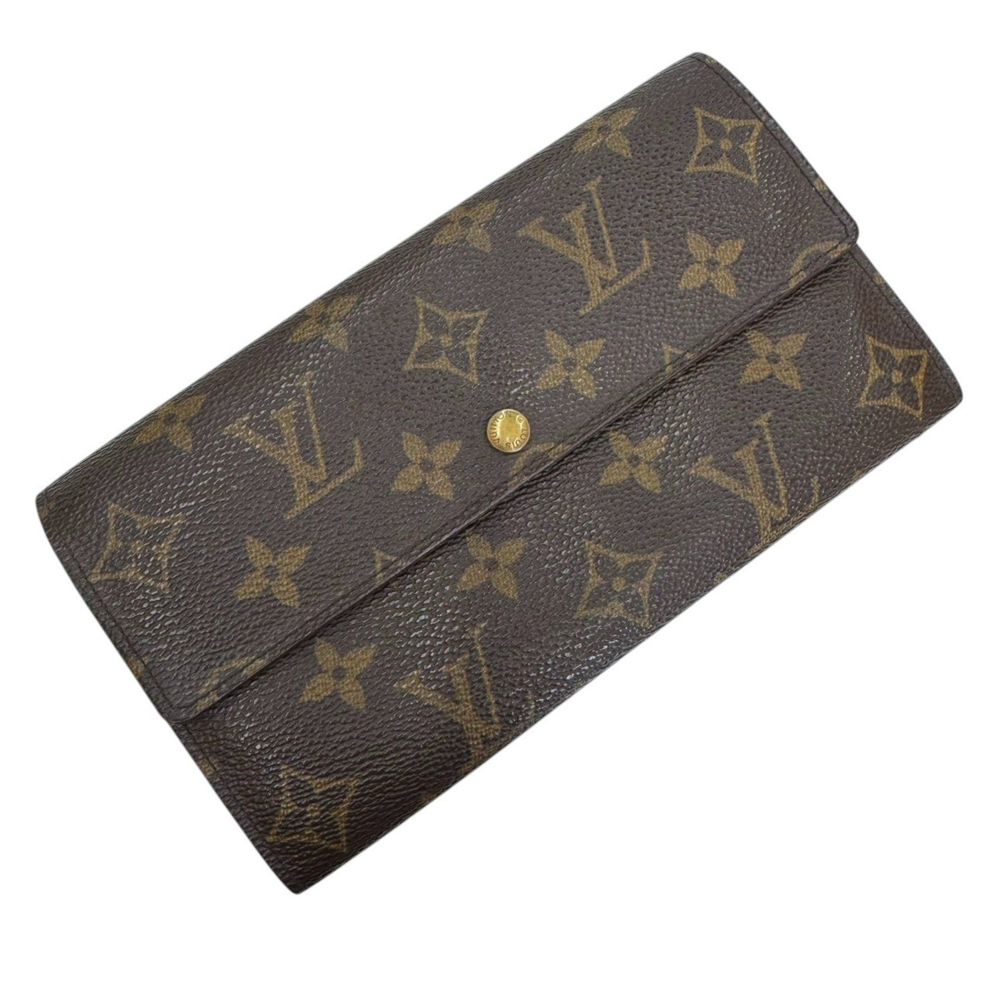 Louis Vuitton LOUIS VUITTON Monogram Portefeuille Credit Long Wallet M61723 CA0945 for Men and Women Size ONE SIZE - 1 Thumbnail