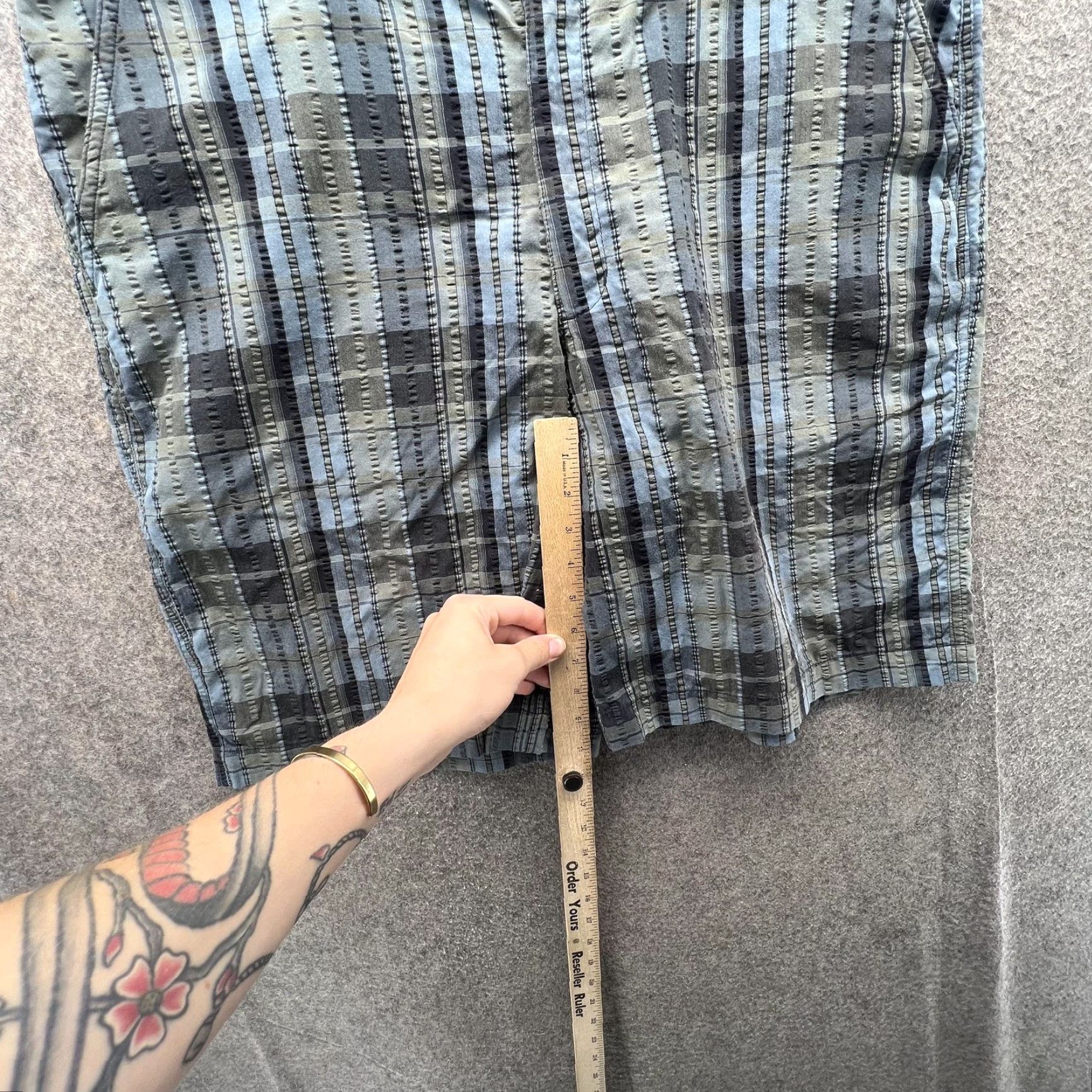 Patagonia Patagonia Shorts Mens 36 Green Plaid Chino Flat Front 10 Inseam Casual Summer Mens Size US 36 / EU 52 - 3 Thumbnail