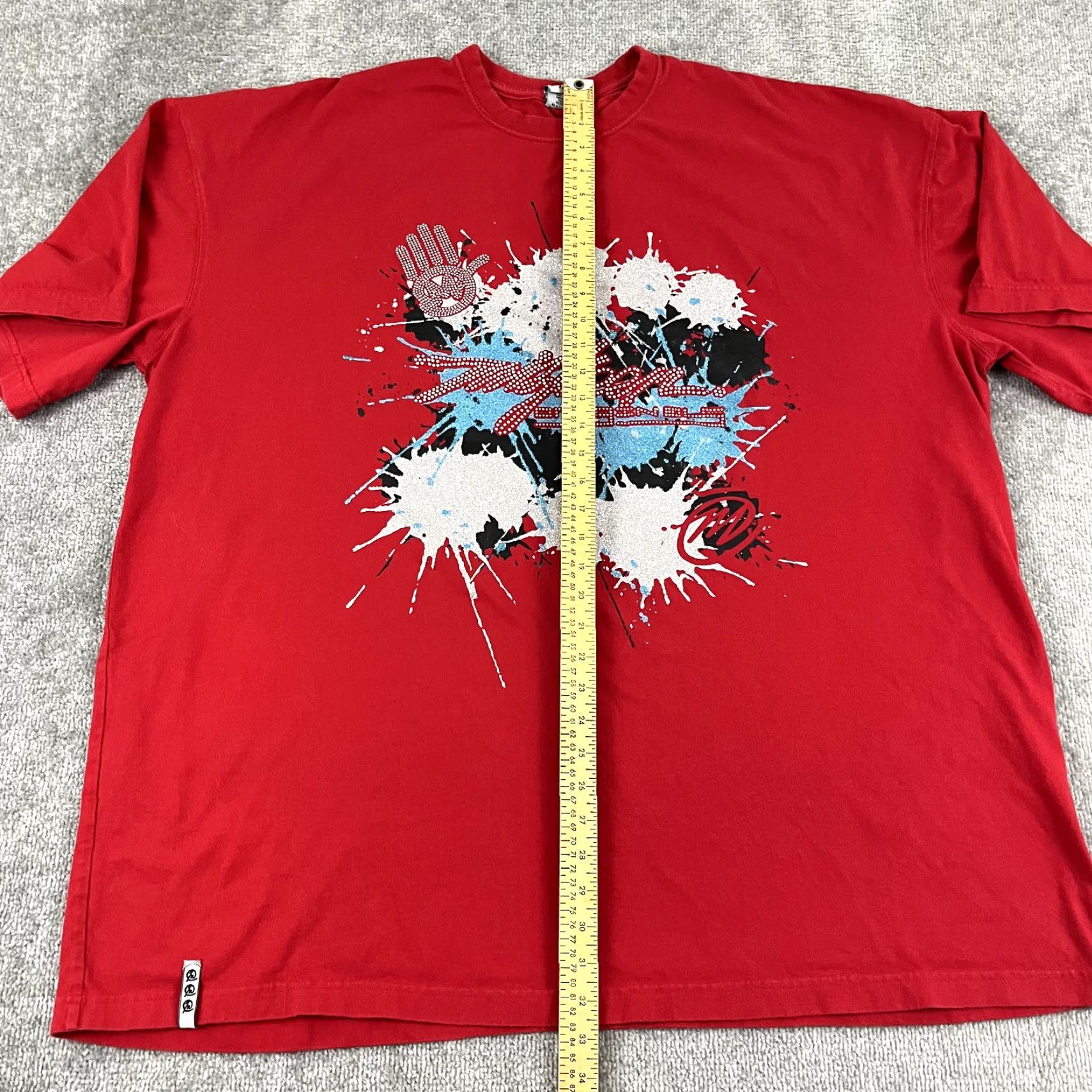 Etro VINTAGE Miskeen Shirt Mens 4XL Red Hip Hop Streetwear Graphic Print T‑Shirt 2000s Men Size US XXL / EU 58 / 5 - 7 Thumbnail