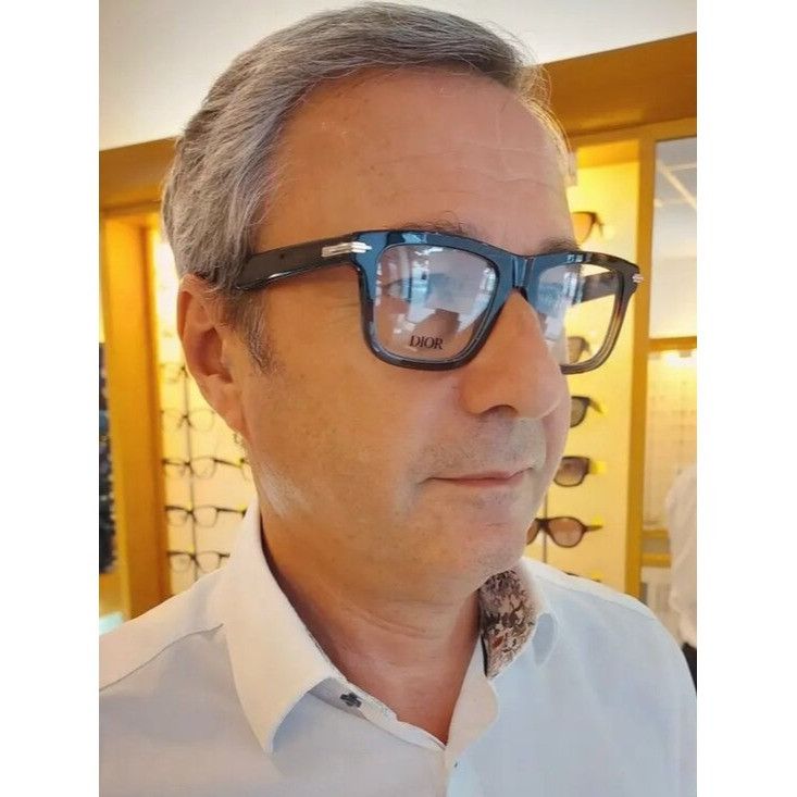 Dior Dior DIORBLACKSUIT O S7I 6400 Eyeglasses Shiny Brown 52mm Size ONE SIZE - 13 Thumbnail