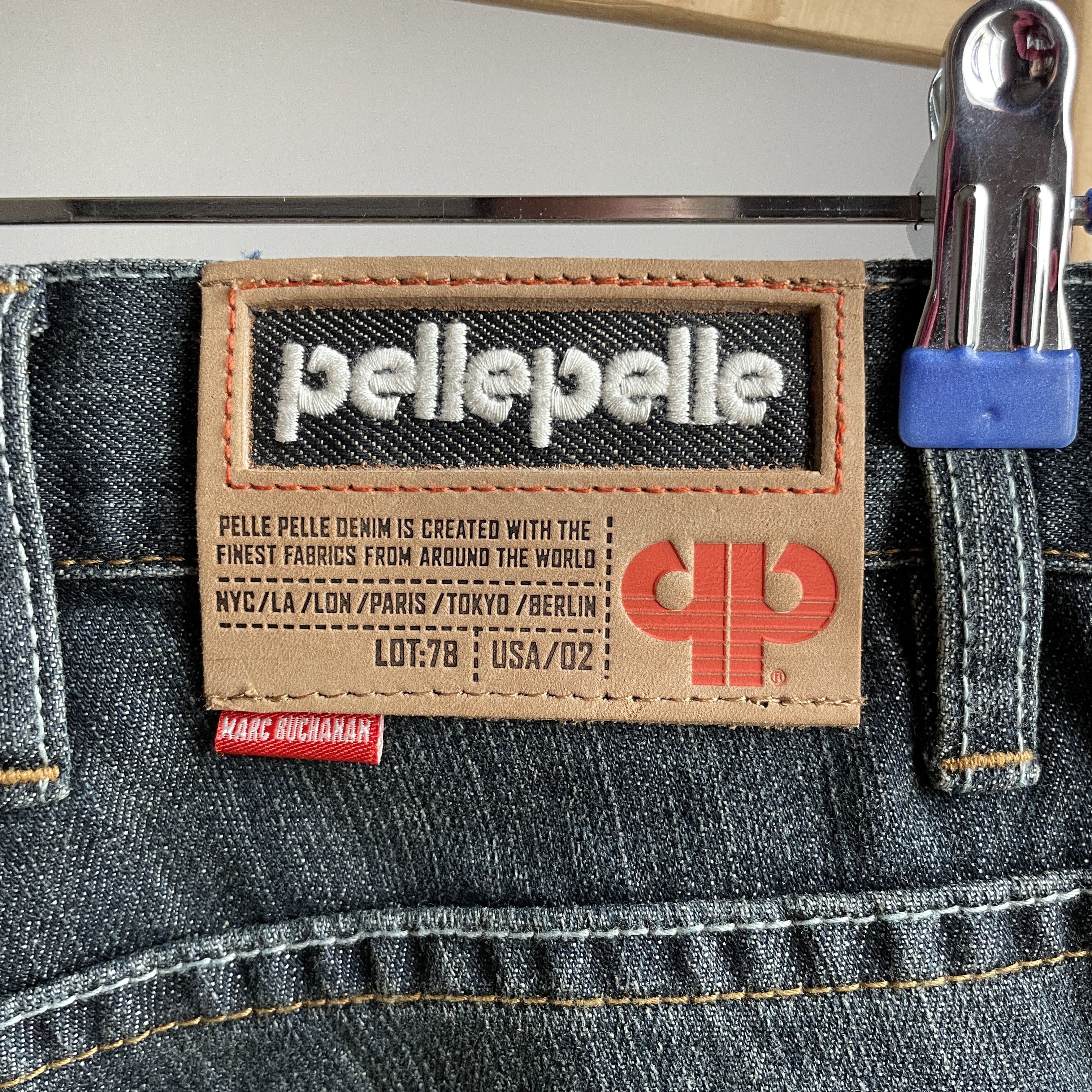 Pelle Pelle Pelle Pelle Vintage Y2K Baggy Wide Leg Washed Denim Size US 30 / EU 46 - 9 Thumbnail