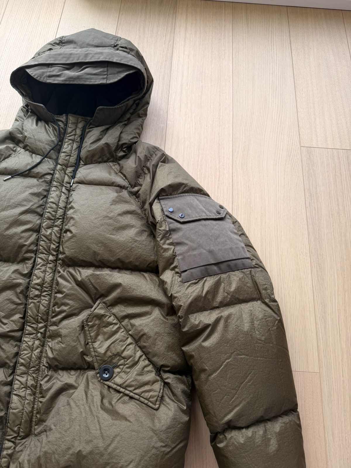 Ten C Ten C Iced Combo Down Jacket Olive 52/XL Size US XL / EU 56 / 4 - 3 Thumbnail