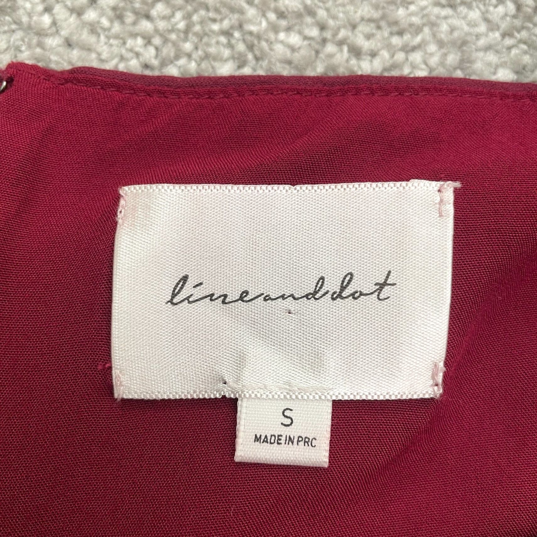 Vintage Line And Dot Puff Sleeve Top Womens Small Red Back Full Zip Crop Casual Modern Size S / US 4 / IT 40 - 5 Thumbnail