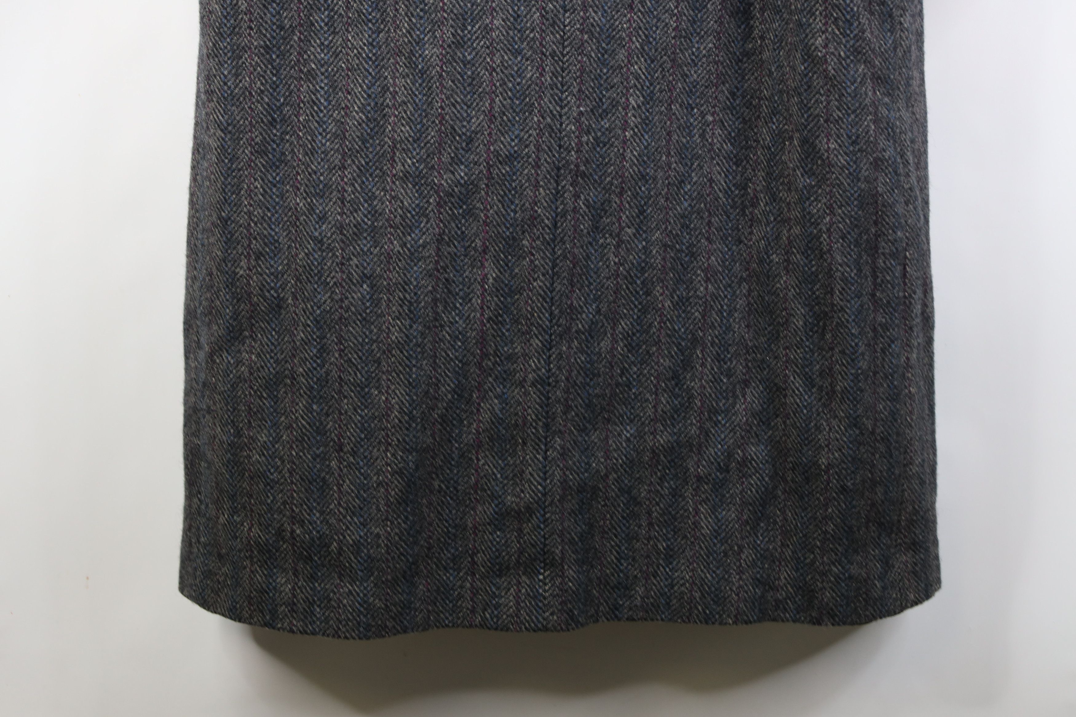 Vintage Vintage 70s Streetwear Wool Tweed Herringbone Overcoat USA Size L / US 10 / IT 46 - 16 Thumbnail
