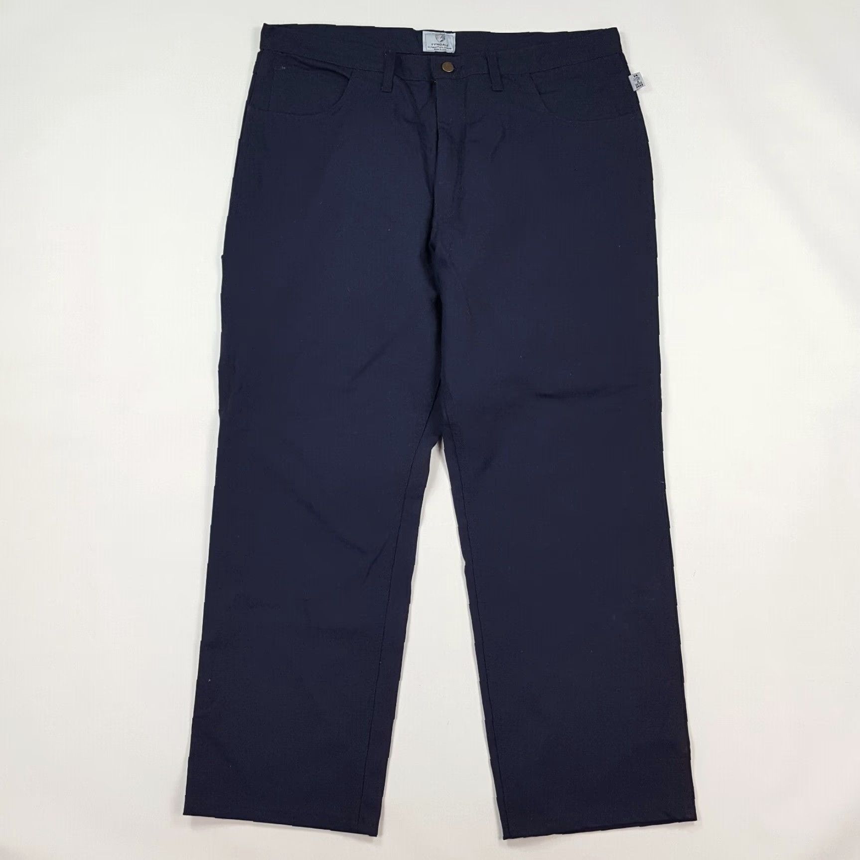 Vintage Tyndale Arc Rated Flame Resistant Mens Pants 42x32 Straight Leg Jeans Workwear Blue 2112 Size US 42 / EU 58 - 2 Thumbnail