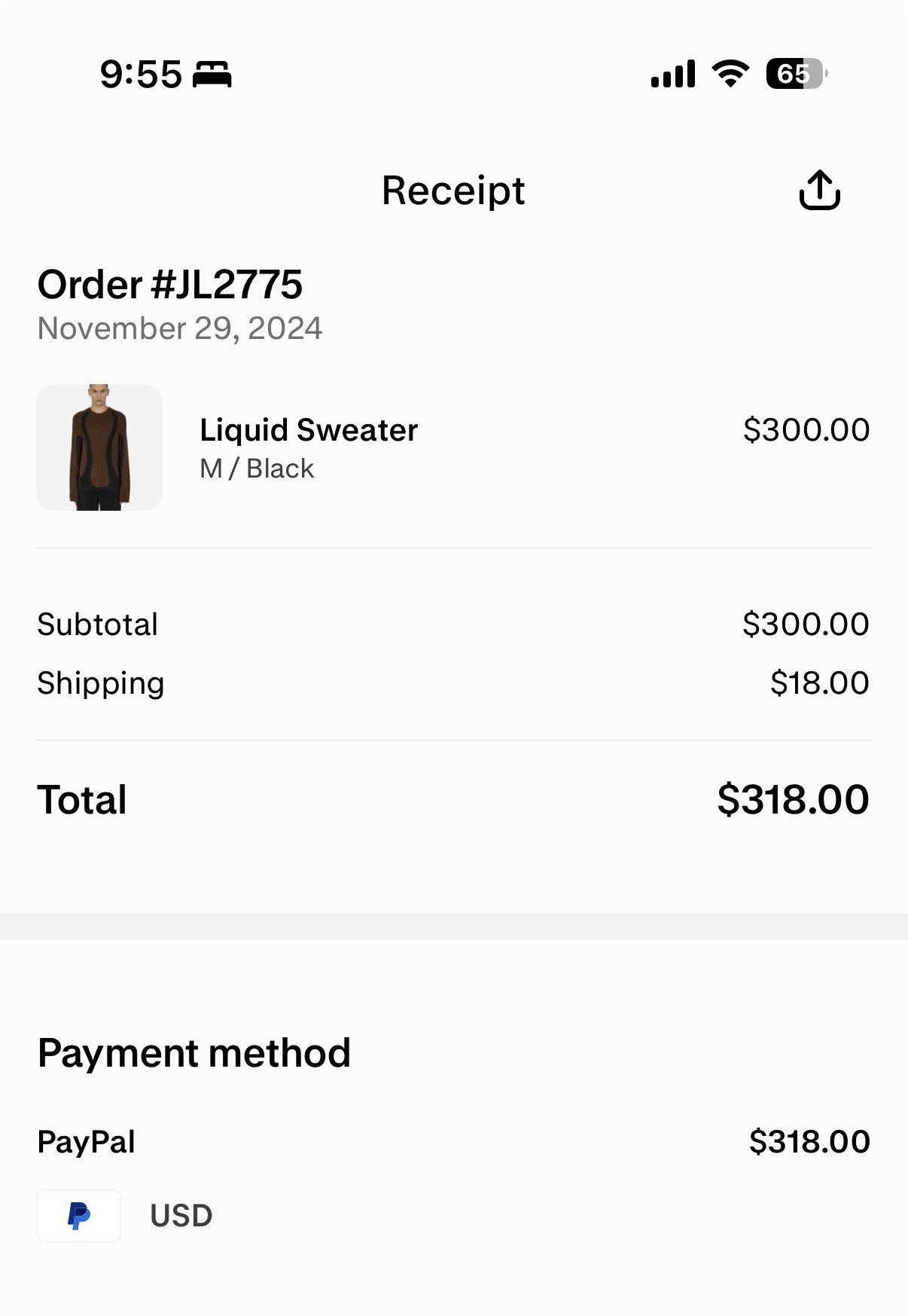 _J.L-A.L_ _J.L-A.L_ Liquid Sweater Brown Size US M / EU 48-50 / 2 - 10 Thumbnail