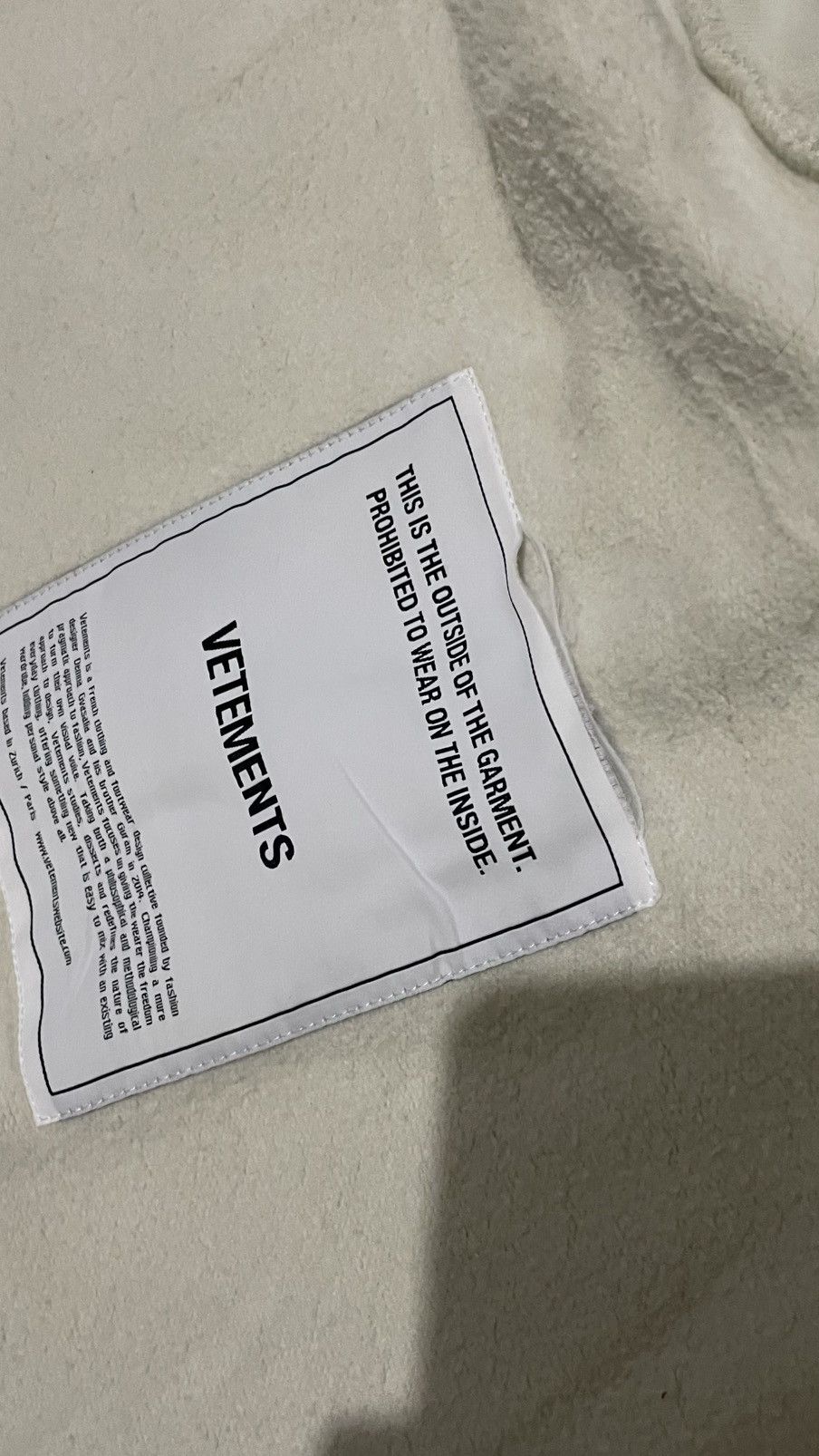 Vetements VETEMENTS FW19 ‘INSIDE-OUT’ HOODIE Size XS / US 0-2 / IT 36-38 - 6 Thumbnail