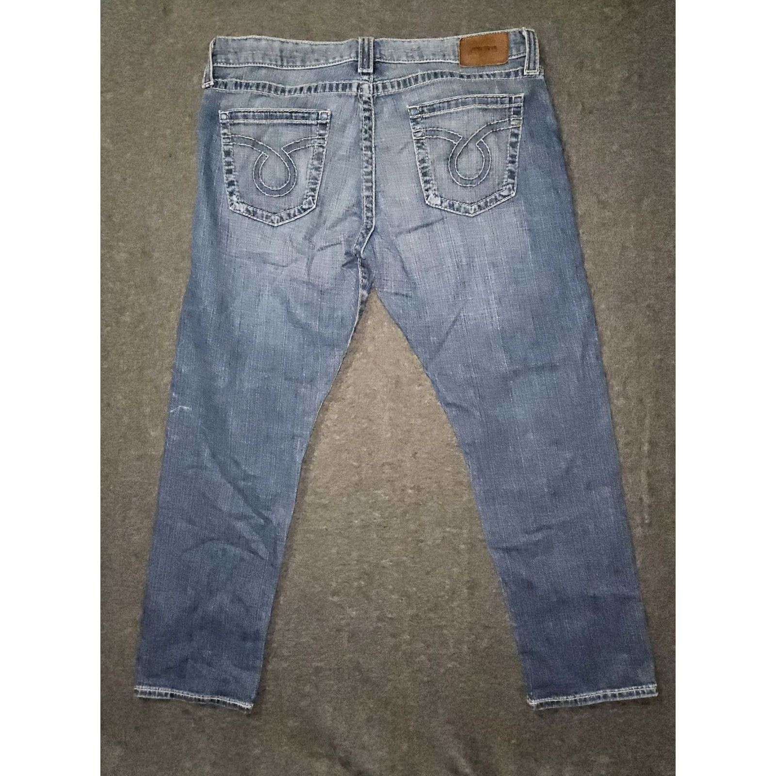Vintage BIG STAR Sydney Boyfriend Jeans Women's 32 Mid Rise Blue Distressed Cowgirl Denim Size 24" / US 00 / IT 34 - 7 Thumbnail