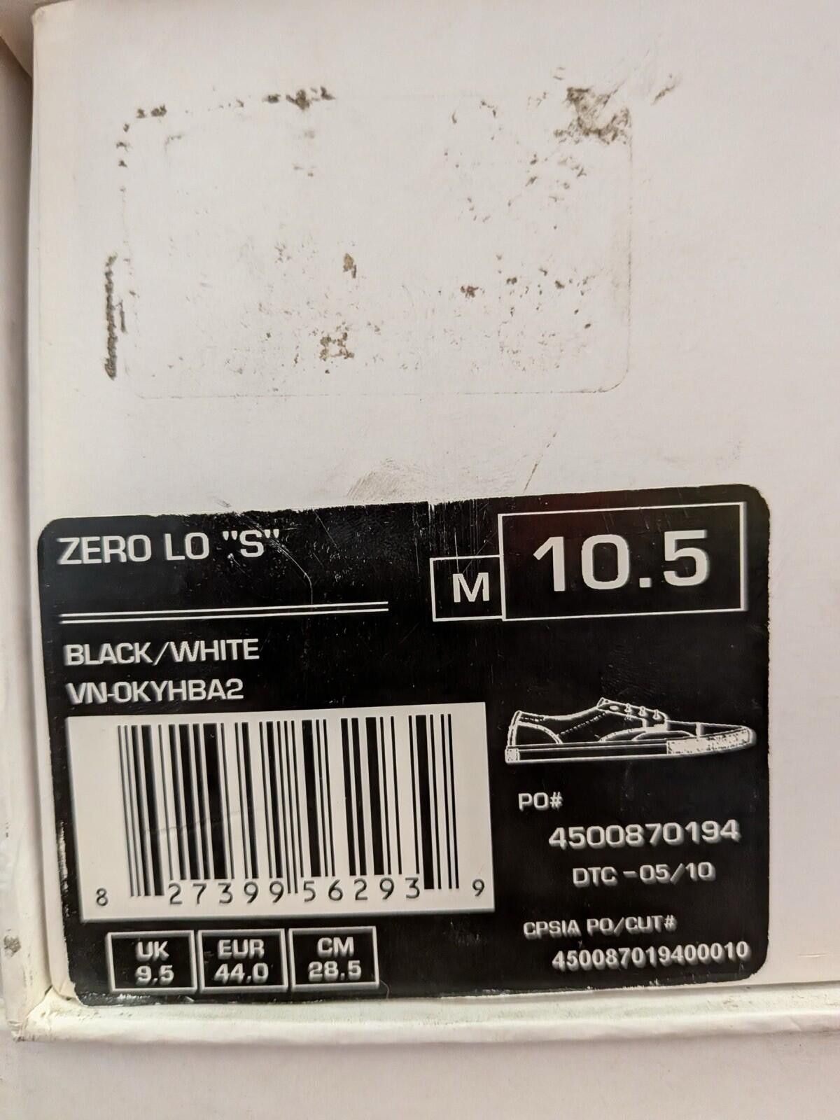 Vans 2010 VANS ZERO LO S SYNDICATE LUKE MEIER VN-0KYHBA2 US10.5 Size US 10.5 / EU 43-44 - 7 Thumbnail