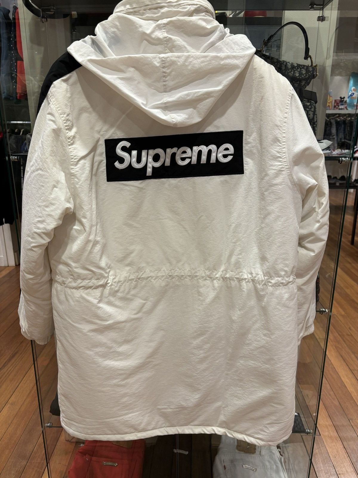 Supreme Supreme Stadium Parka White FW17 Size US M / EU 48-50 / 2 - 6 Thumbnail