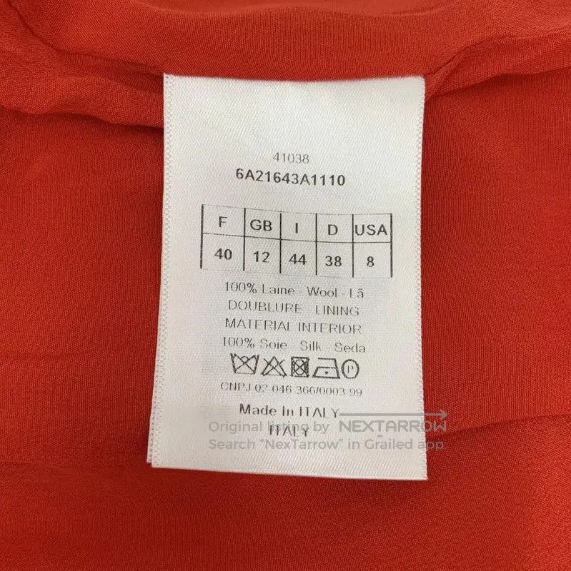 Dior Dior Red Wool Women's Dress . Size M / US 6-8 / IT 42-44 - 6 Thumbnail