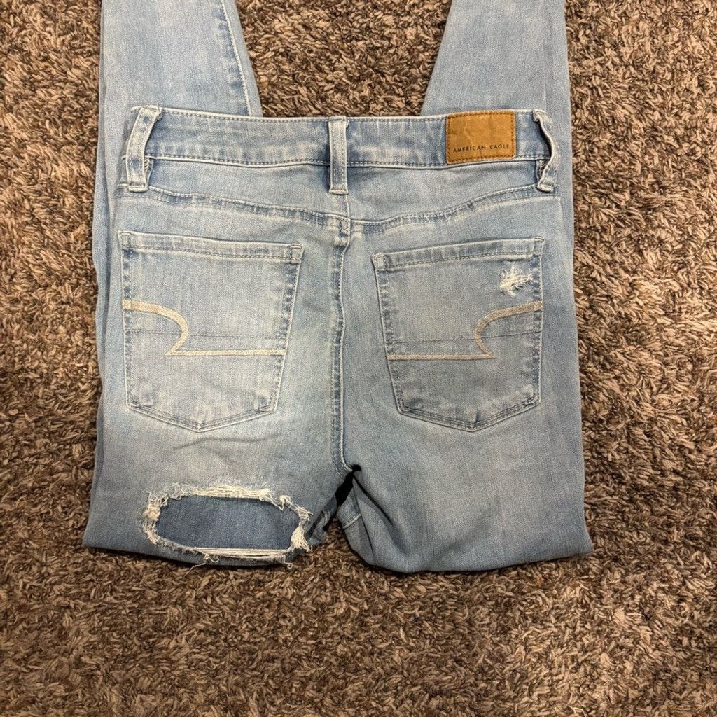 American Eagle Outfitters Women’s American Eagle Super Hi Rise Jegging Jeans Size 24" / US 00 / IT 34 - 1 Thumbnail