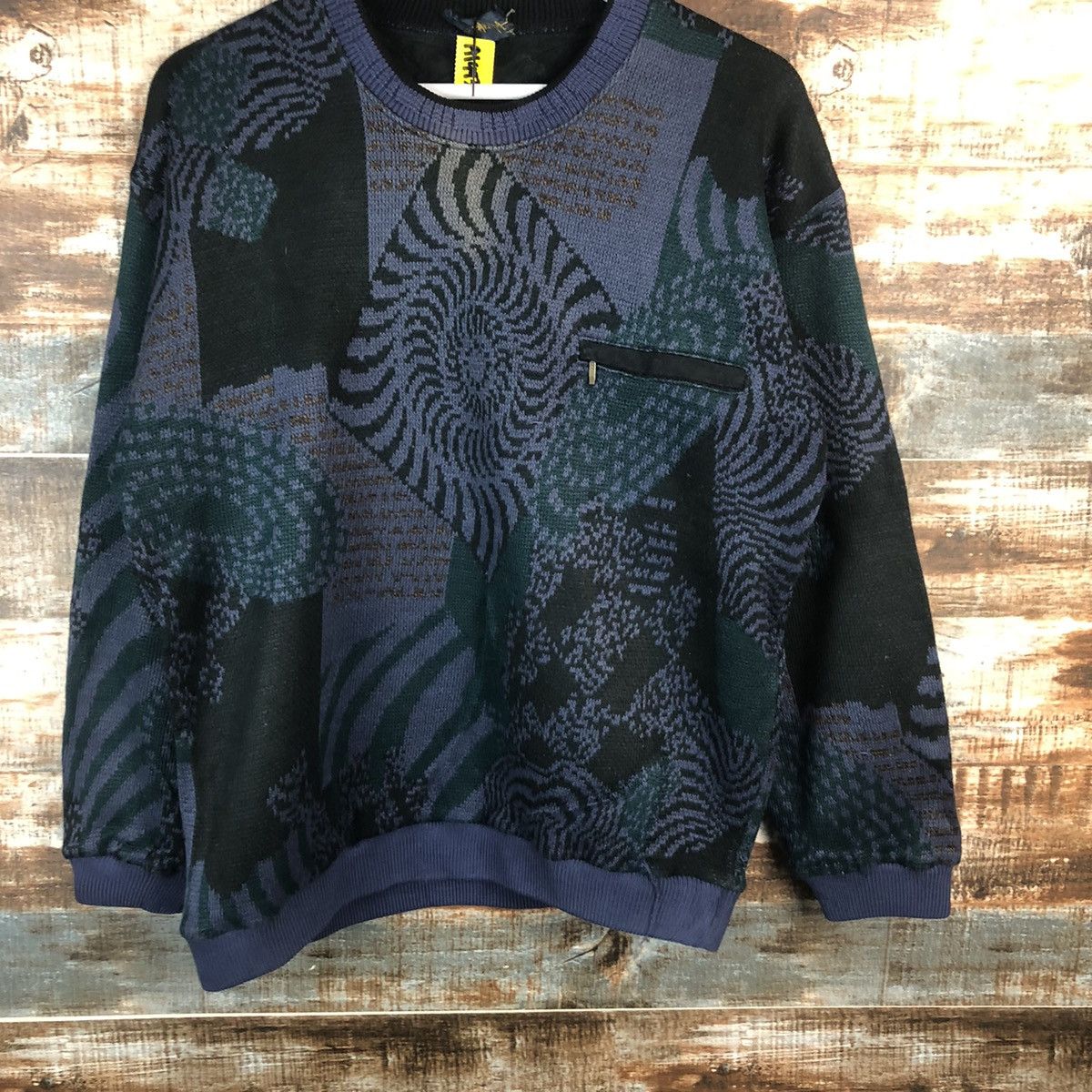 Homespun Knitwear DL Lacavera art design japan Dark Blue Knitwear #A1993 Size US M / EU 48-50 / 2 - 3 Thumbnail