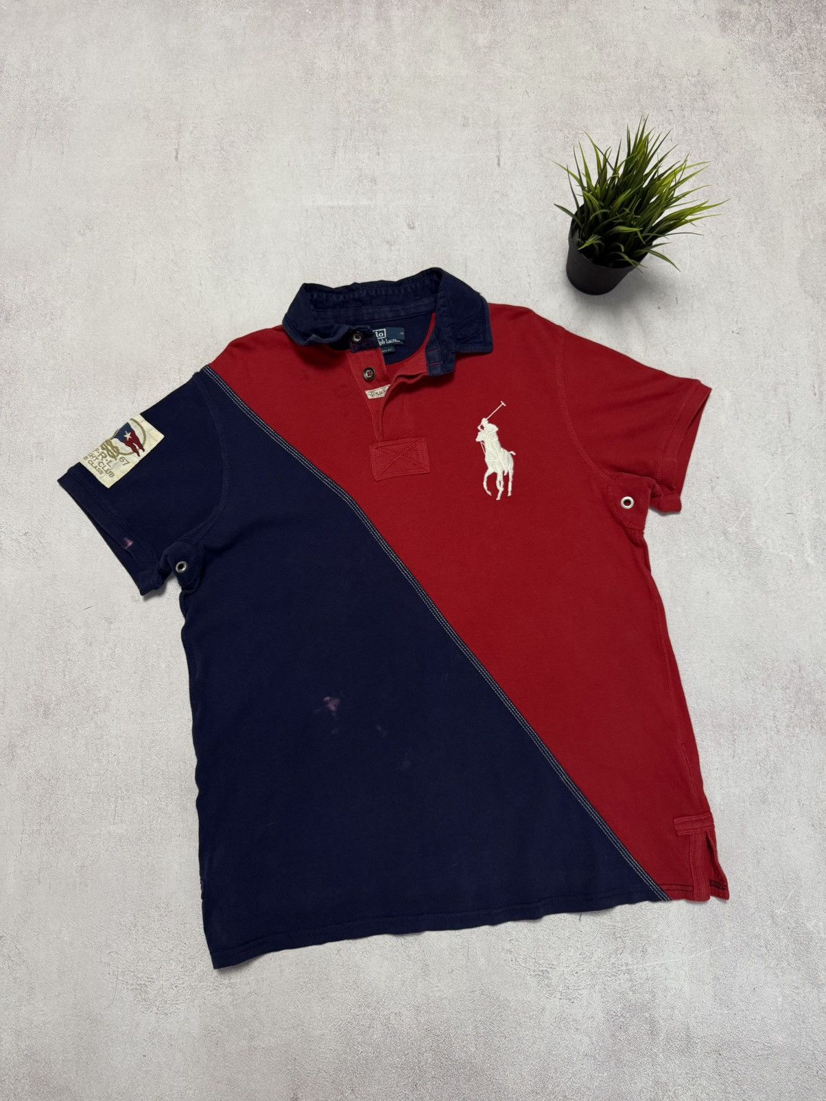RRL Ralph Lauren Vintage Polo Ralph Lauren Polo Rugby T Shirt Big Logo Yacht Size US L / EU 52-54 / 3 - 1 Thumbnail