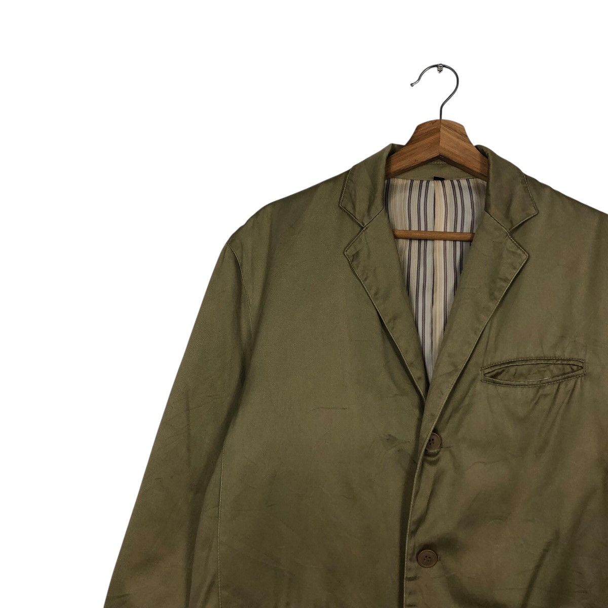 Issey Miyake 📌Vintage Chore Worker Jacket Blanket Striped Lining Size US L / EU 52-54 / 3 - 8 Thumbnail