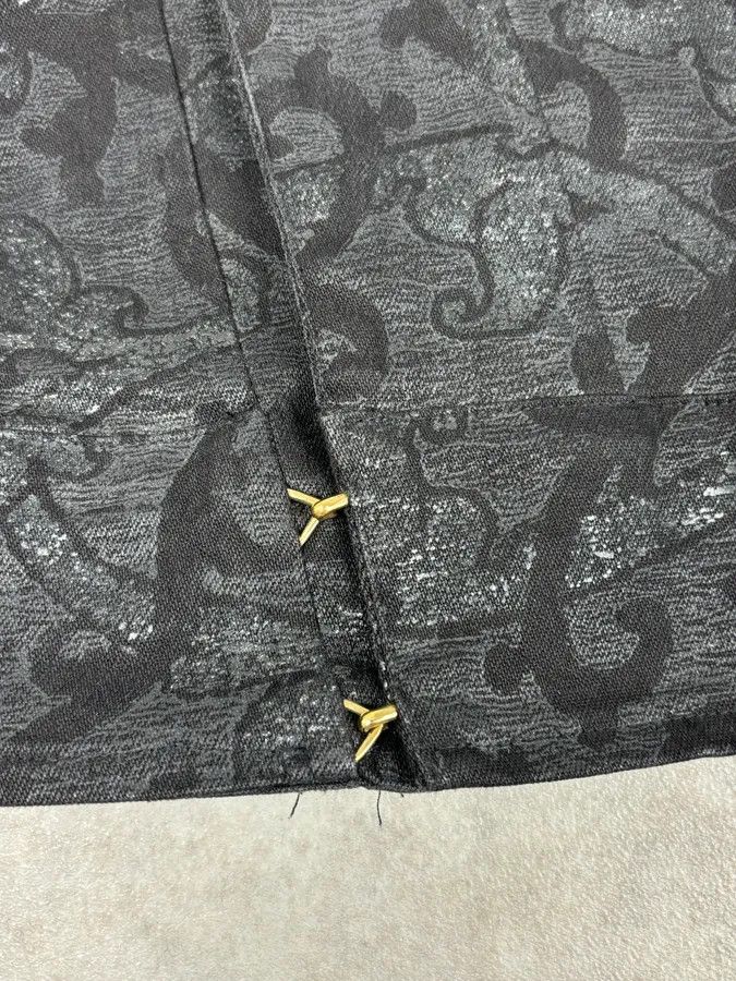 Roberto Cavalli 2000s Roberto Cavalli Black Obscure Damask Jacket Size M / US 6-8 / IT 42-44 - 10 Thumbnail