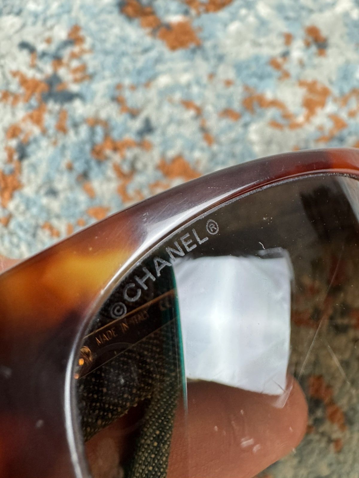 Chanel Rare Vintage 00s Chanel 5162 tortoise denim sunglasses Size ONE SIZE - 11 Thumbnail