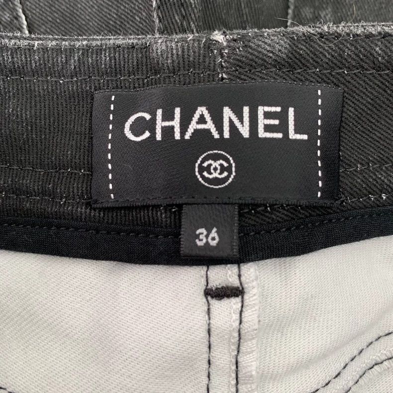 Chanel Chanel22 styles early spring vacation series black graffiti Size 36" / US 14 / IT 50 - 7 Thumbnail