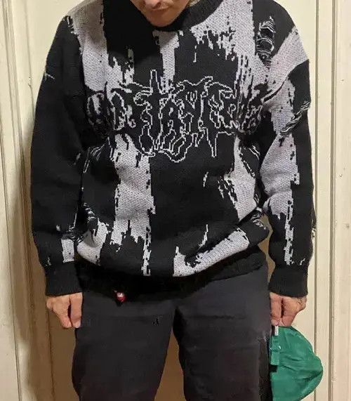 Aran Isles Knitwear Unisex Y2K Hiphop Ripped Knitted Sweaters Size US XL / EU 56 / 4 - 4 Thumbnail