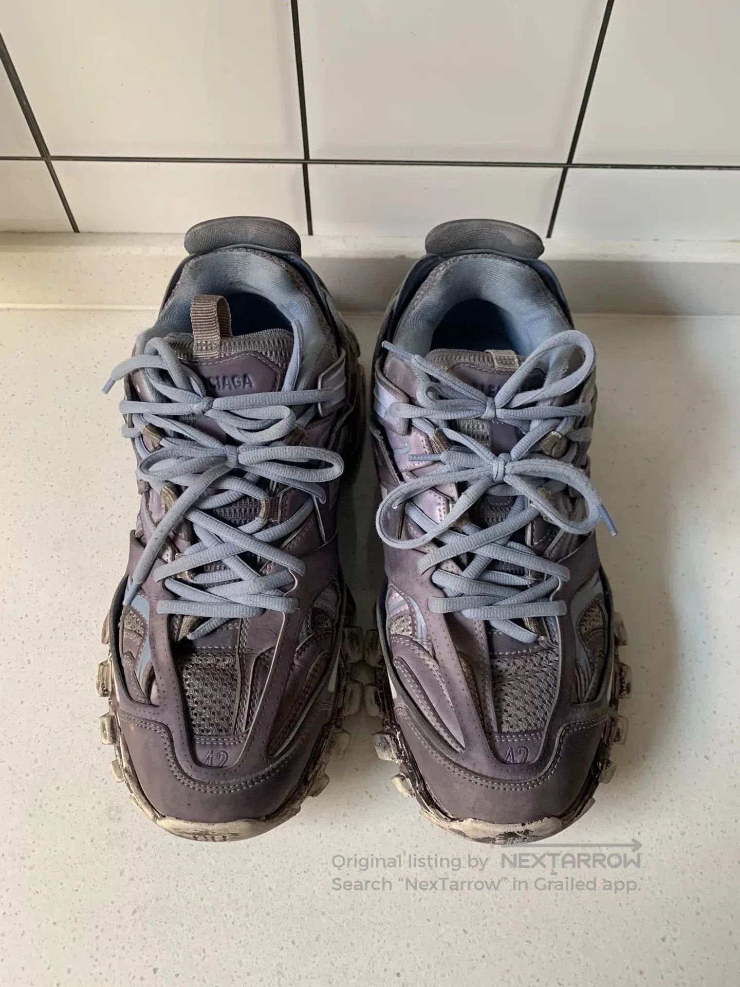Balenciaga Balenciaga Track Purple. Size US 9 / EU 42 - 2 Thumbnail