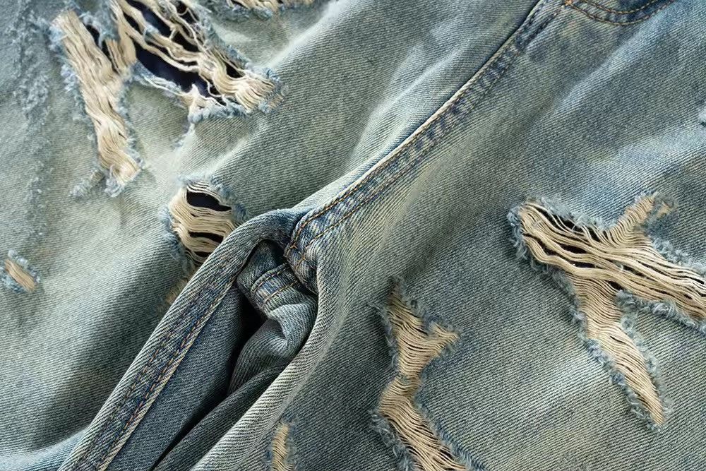 Japanese Brand × Jean Retro Washed Blue Straight Cut Baggy Jeans Size US 32 / EU 48 - 6 Thumbnail