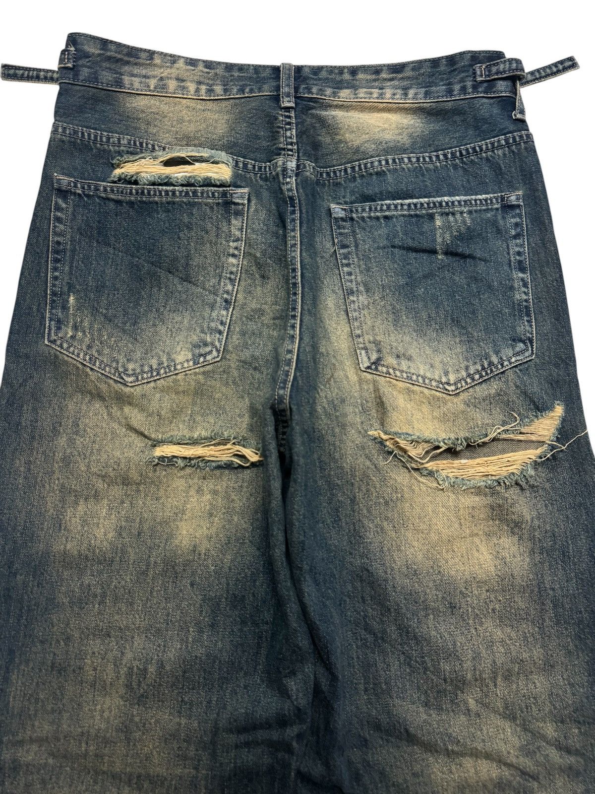Kapital BALENCIAGA THRASHED BAGGY MUDMAX DISTRESS BY JAPANESE JEANS Size US 31 - 13 Thumbnail