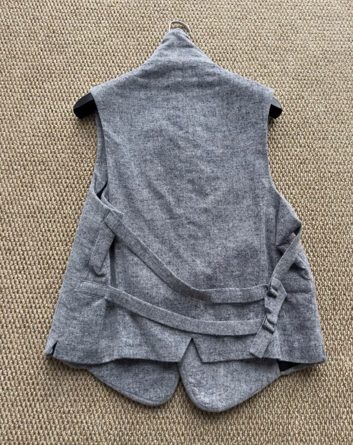 Ann Demeulemeester Ann Demeulemeester Grey Wool Cashmere Vest K23 Size US XS / EU 42 / 0 - 5 Thumbnail