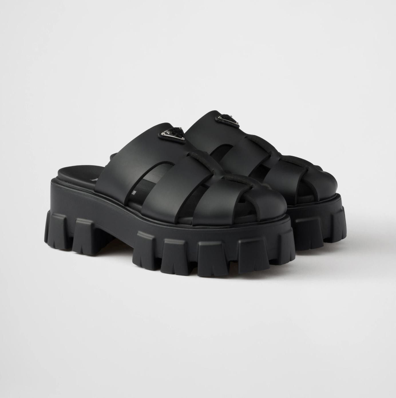 Prada PRADA MONOLITH RUBBER MULES SIZE 41 Size ONE SIZE - 2 Thumbnail