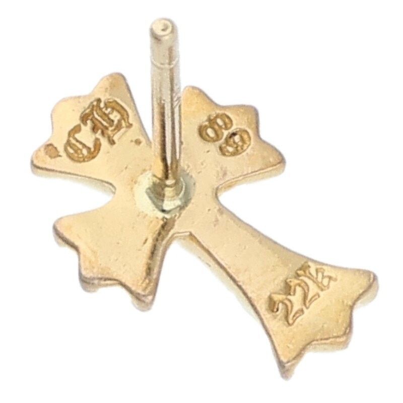 Chrome Hearts Chrome Hearts 22K Gold Cross Fat Stud Earring Size ONE SIZE - 3 Thumbnail