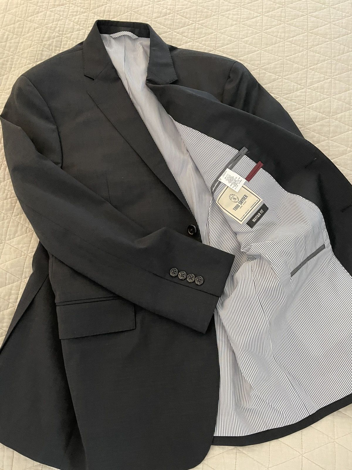 Todd Snyder MAYFAIR FIT Worsted Suit Jacket Size 44R - 11 Thumbnail