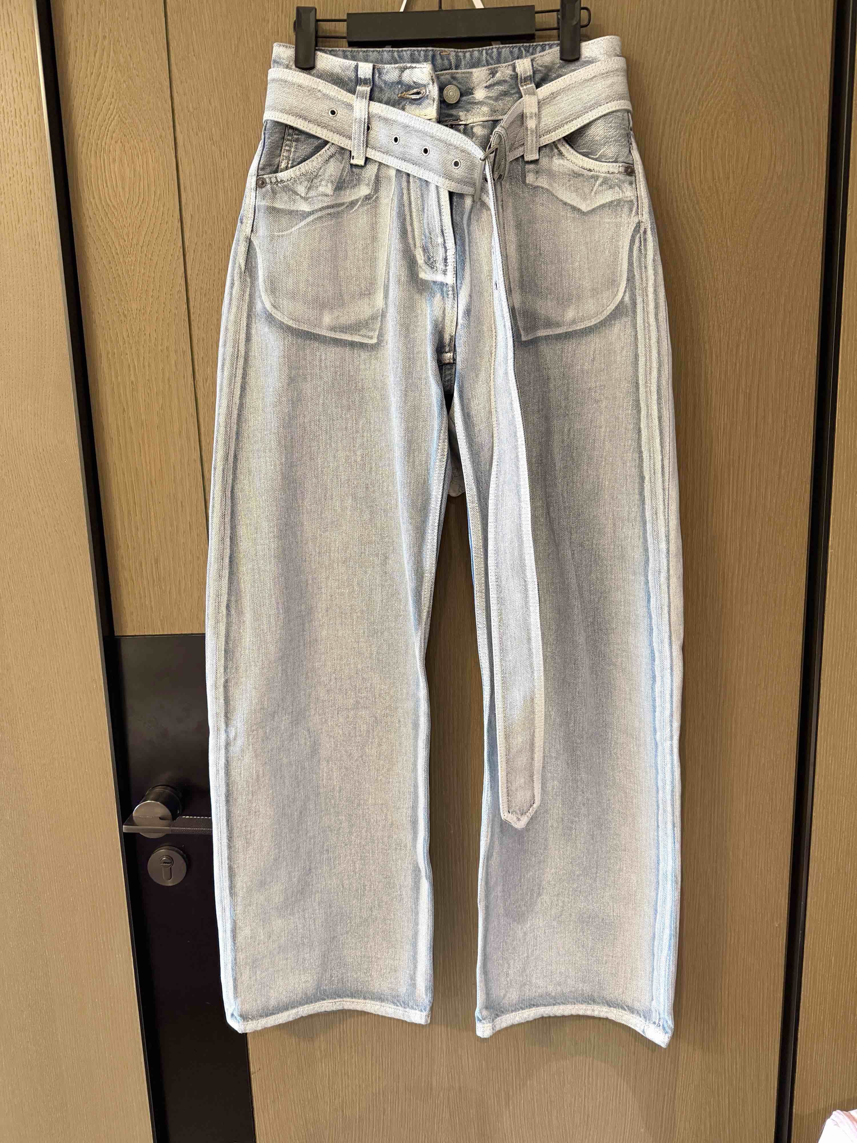 Acne Studios Acne Studios Belted Light Wash Jeans Size 32 Size 24" / US 00 / IT 34 - 1 Thumbnail
